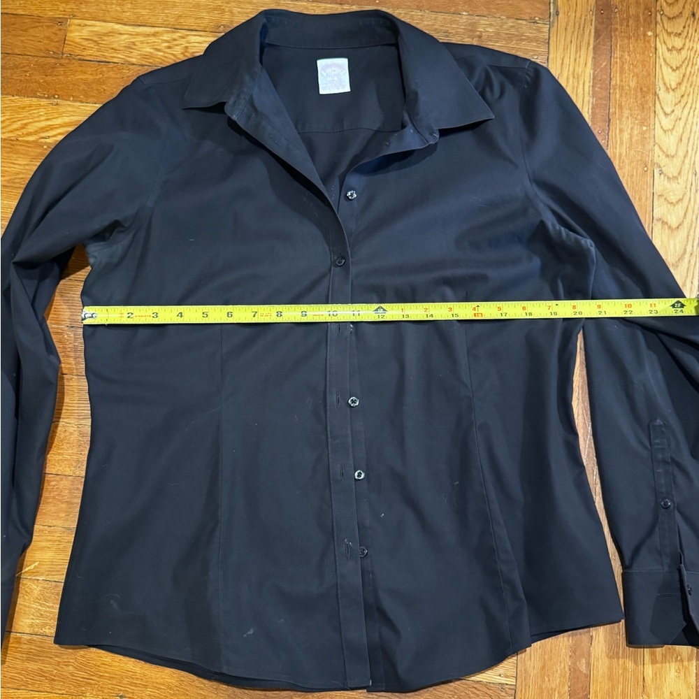 Brooks Brothers Black Women's Button-Down Shirt
